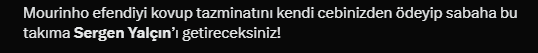 Fenerbahçe'de Sergen Yalçın sesleri